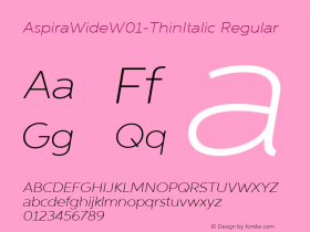 AspiraWide-ThinItalic