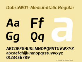 Dobra-MediumItalic
