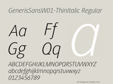 GenerisSans-ThinItalic