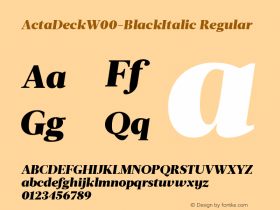 ActaDeck-BlackItalic