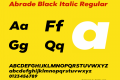 Abrade Black Italic