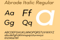 Abrade Italic