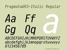 Pragmata-Italic