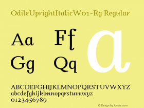 OdileUprightItalic-Rg