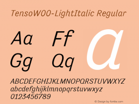 Tenso-LightItalic