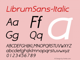 LibrumSans-Italic