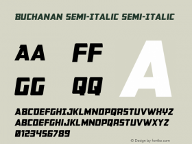 Buchanan Semi-Italic