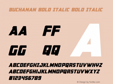 Buchanan Bold Italic