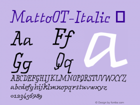 MattoOT-Italic