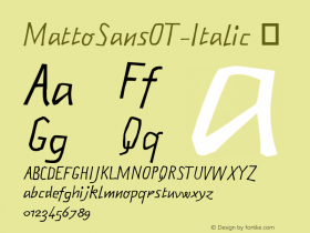 MattoSansOT-Italic