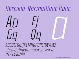 Hercikio-NormalItalic