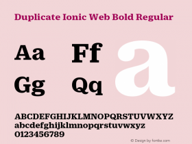 Duplicate Ionic Web Bold