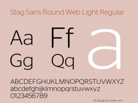 Stag Sans Round Web Light