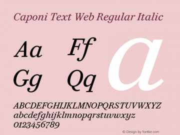 Caponi Text Web Regular