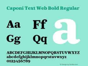 Caponi Text Web Bold