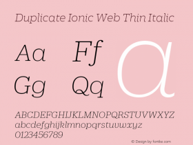 Duplicate Ionic Web Thin