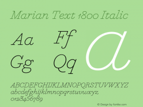 Marian Text 1800