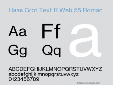 Haas Grot Text R Web
