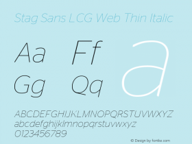 Stag Sans LCG Web