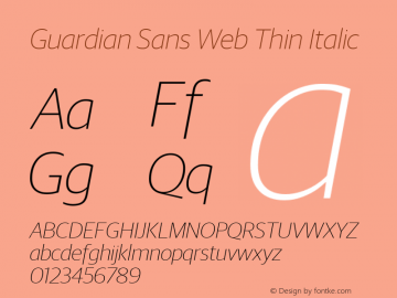 Guardian Sans Web Thin