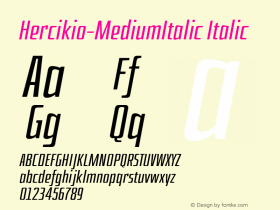 Hercikio-MediumItalic
