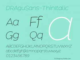 DRAguSans-ThinItalic