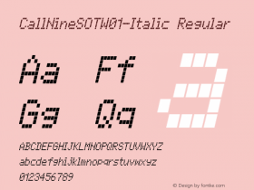 CallNineSOT-Italic