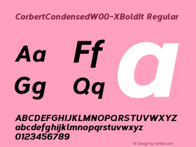 CorbertCondensed-XBoldIt