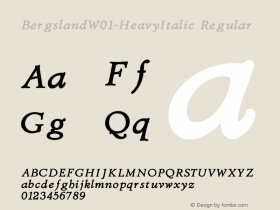 Bergsland-HeavyItalic