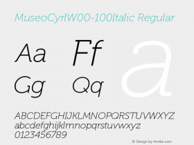 MuseoCyrl-100Italic