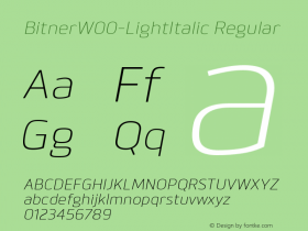 Bitner-LightItalic