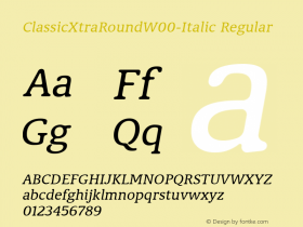 ClassicXtraRound-Italic