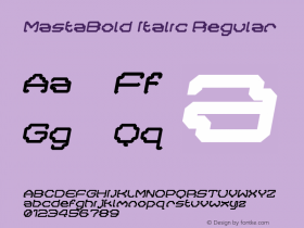 MastaBold Italic