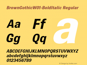 BrownGothic-BoldItalic
