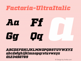 Factoria-UltraItalic
