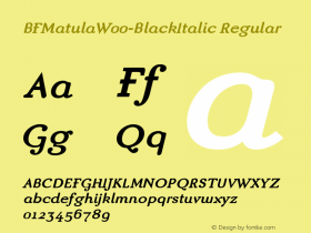 BFMatula-BlackItalic