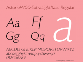 Astoria-ExtraLightItalic