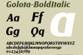 Golota-BoldItalic