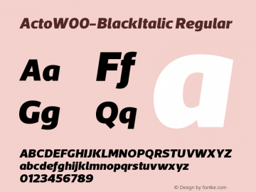 Acto-BlackItalic