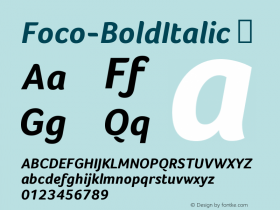 Foco-BoldItalic