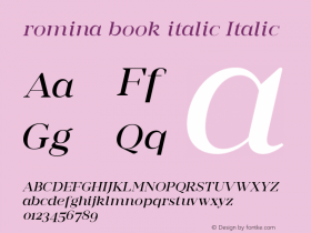 romina book italic