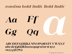 romina bold italic