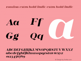 romina extra bold italic