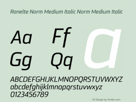 Ranelte Norm Medium Italic