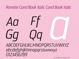 Ranelte Cond Book Italic