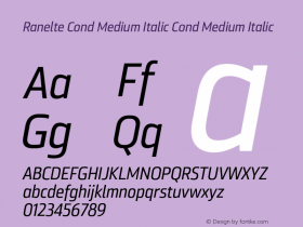 Ranelte Cond Medium Italic