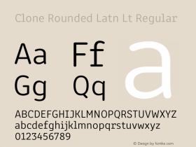 Clone Rounded Latn Lt