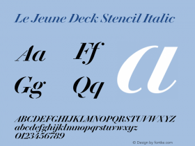 Le Jeune Deck Stencil