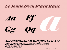 Le Jeune Deck Black