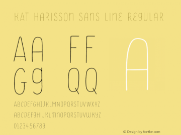 KAT Harisson Sans Line